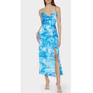 NEW Milly Lilliana Brushstroke Midi Dress
